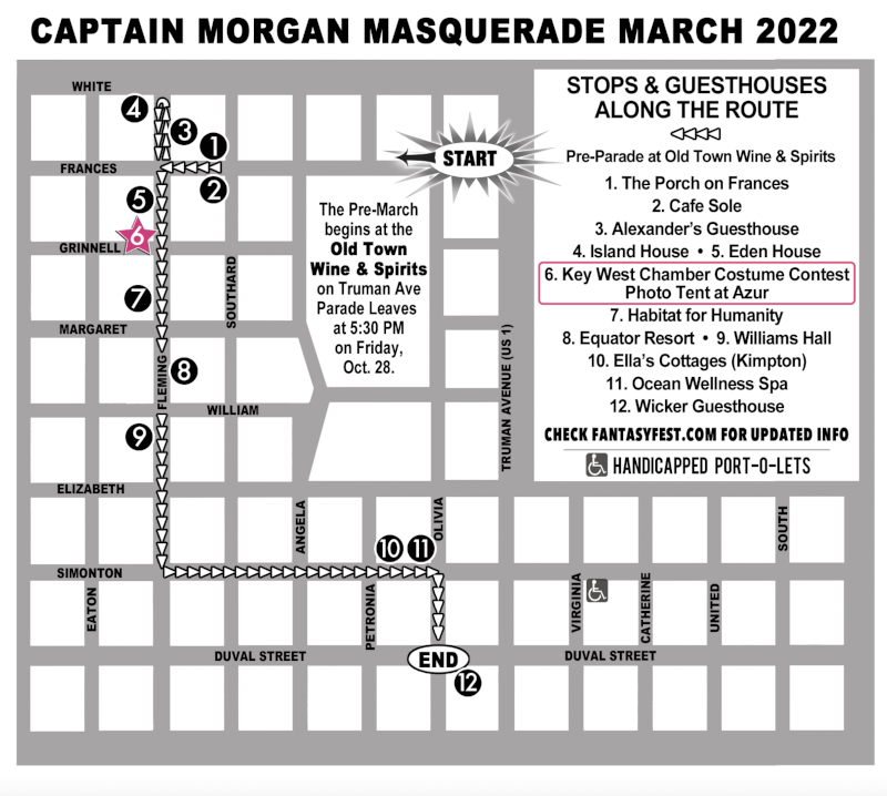 Captain Morgan Masquerade March Map